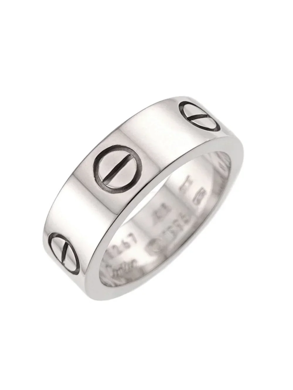 Cartier Love Classic 48 Ring 18k WG White Gold 750